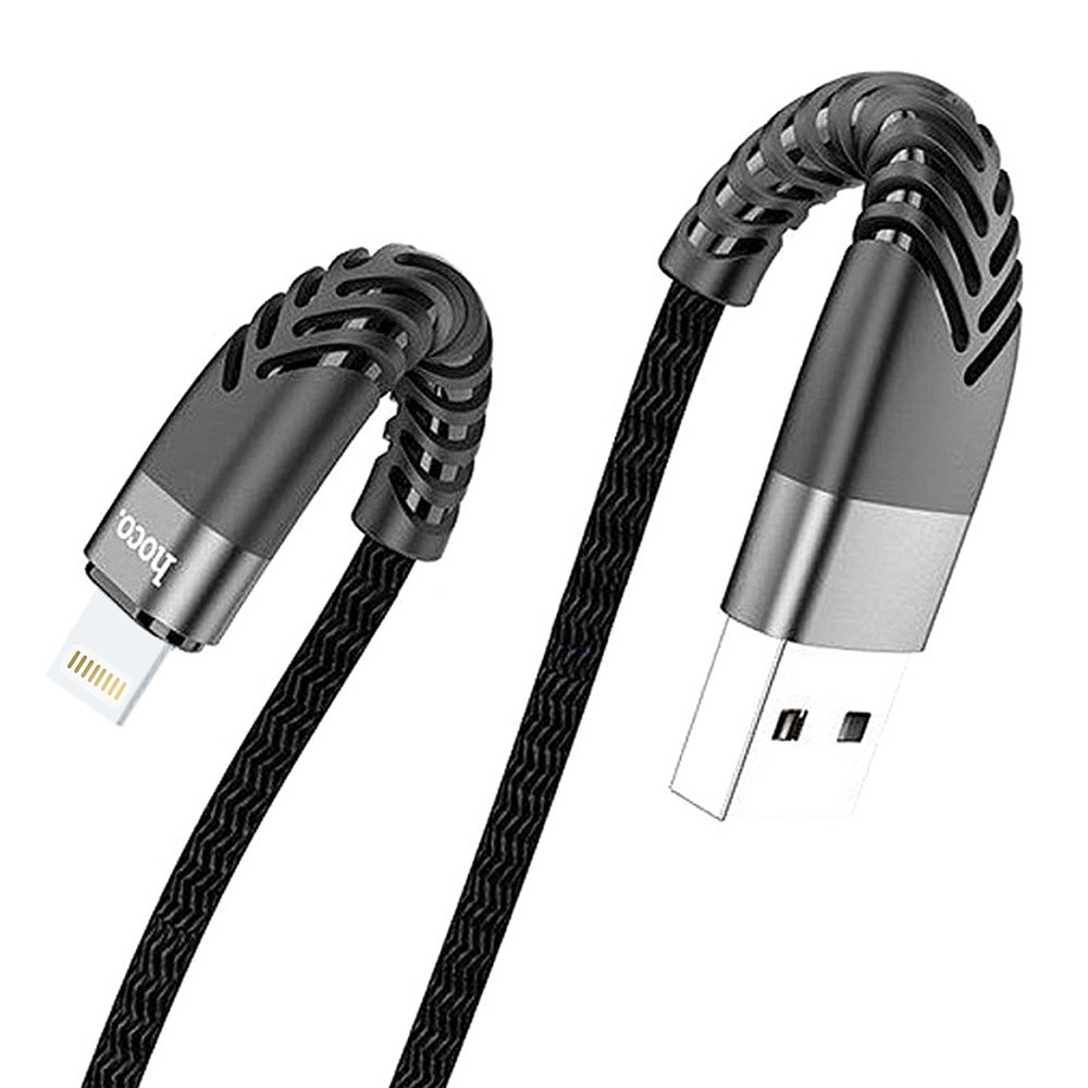 

Дата кабель Hoco UD02 "Grandiose" Lightning (1m) (Чорний)