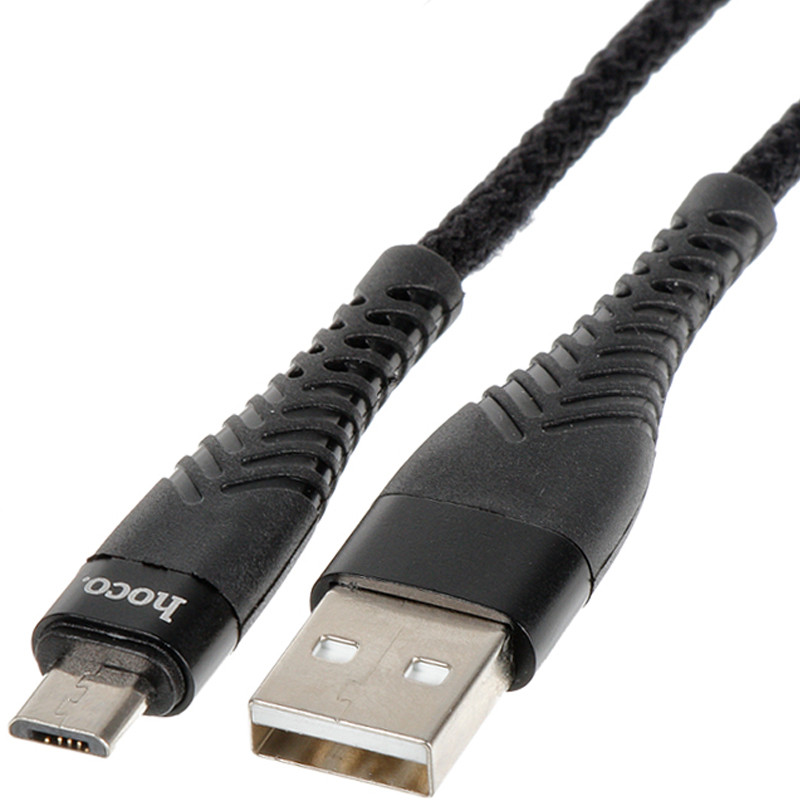 

Дата кабель Hoco UD02 "Grandiose" MicroUSB (1m) (Чорний)