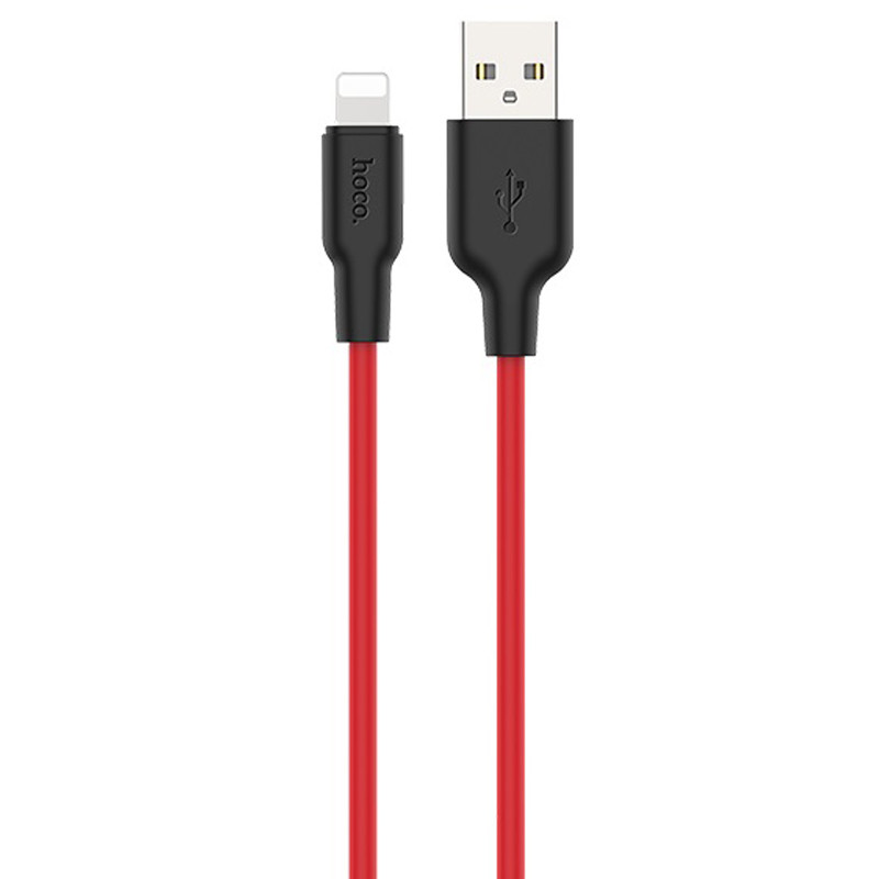 

Дата кабель Hoco X21 Plus Silicone Lightning Cable (2m) (Black / Red)