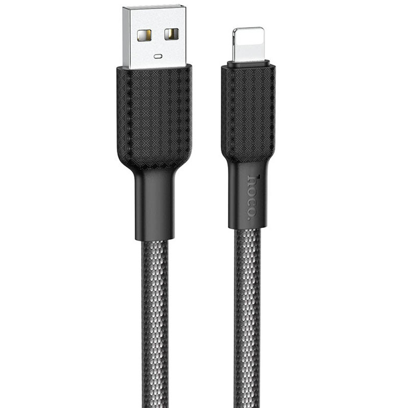 

Дата кабель Hoco X69 Jaeger USB to Lightning (1m) (Black / White)