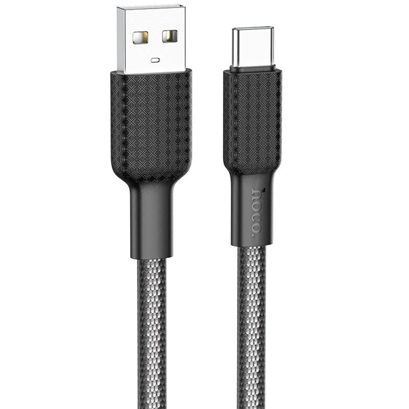 

Дата кабель Hoco X69 Jaeger USB to Type-C (1m) (Black / White)