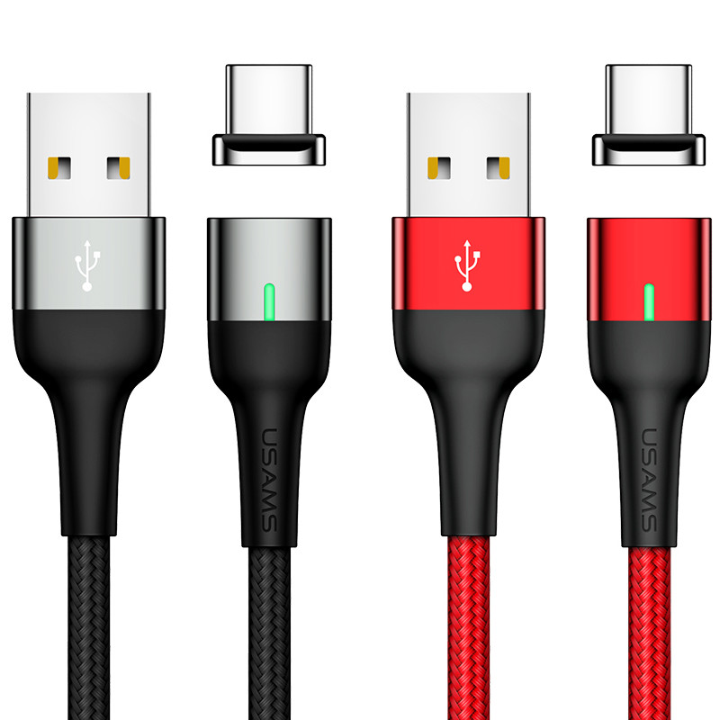 

Дата кабель USAMS US-SJ327 U28 Magnetic USB to Type-C (1m) (3A)
