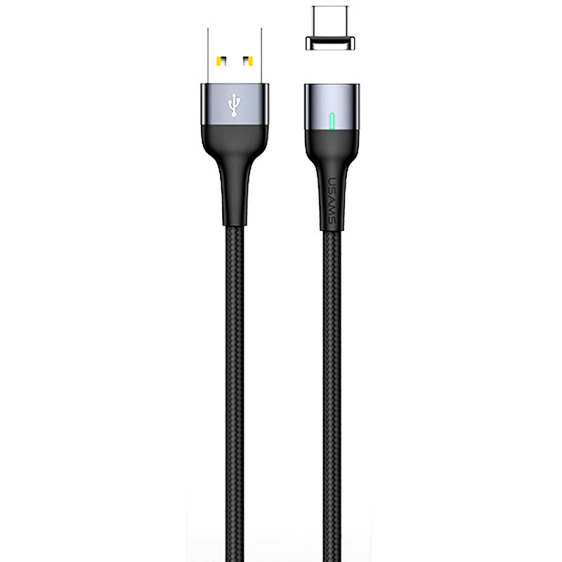 

Дата кабель USAMS US-SJ327 U28 Magnetic USB to Type-C (1m) (3A) (Чорний)