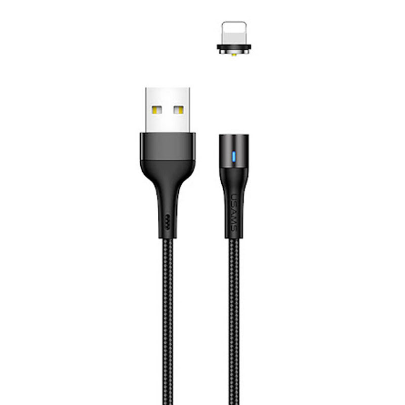 

Дата кабель USAMS US-SJ333 U29 Magnetic USB to Lightning (1m) (Чорний)