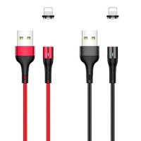 Дата кабель USAMS US-SJ336 U29 Magnetic USB to Lightning (2m)