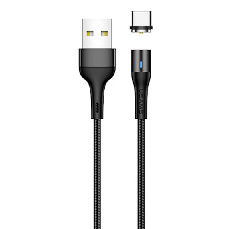 

Дата кабель USAMS US-SJ337 U29 Magnetic USB to Type-C (2m) (Чорний)