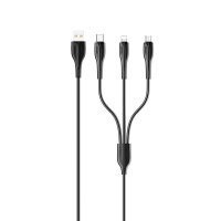 Дата кабель Usams US-SJ374 U38 3IN1 Charging Cable 1m