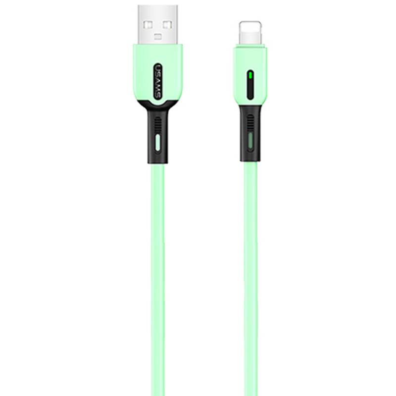 

Дата кабель Usams US-SJ431 U51 Silicone USB to Lightning (1m) (М'ятний)