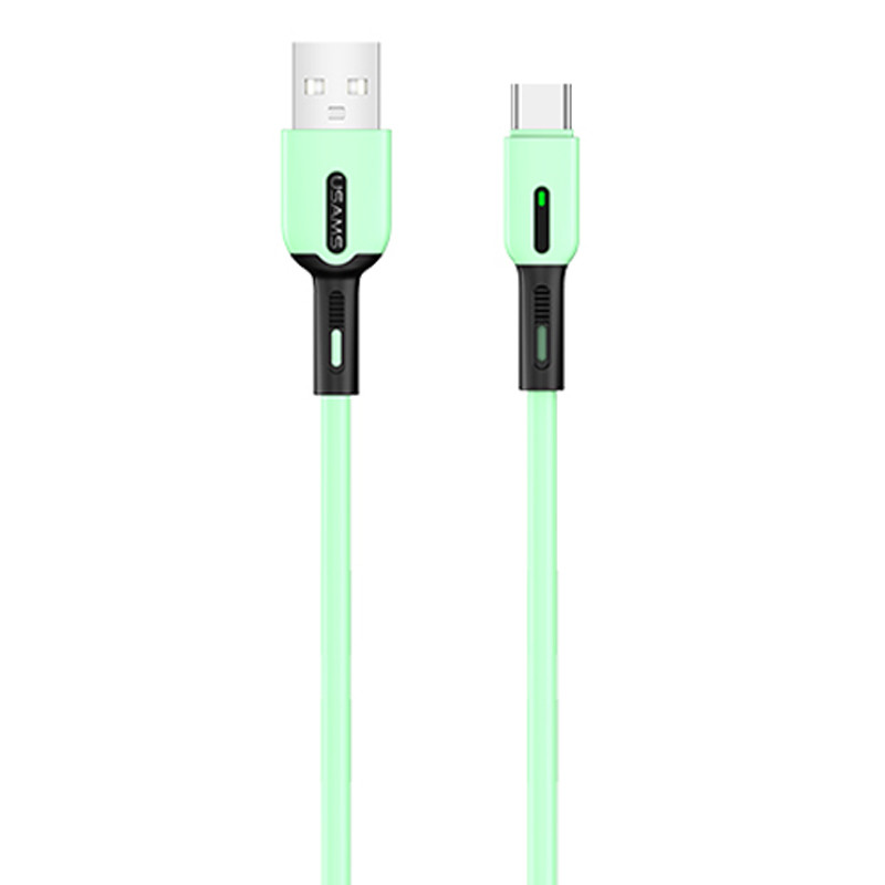 

Дата кабель Usams US-SJ433 U51 Silicone USB to Type-C (1m) (М'ятний)