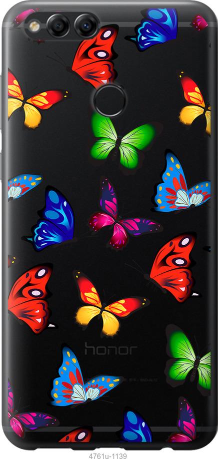 

Чехол на Huawei Honor 7X Красочные мотыльки