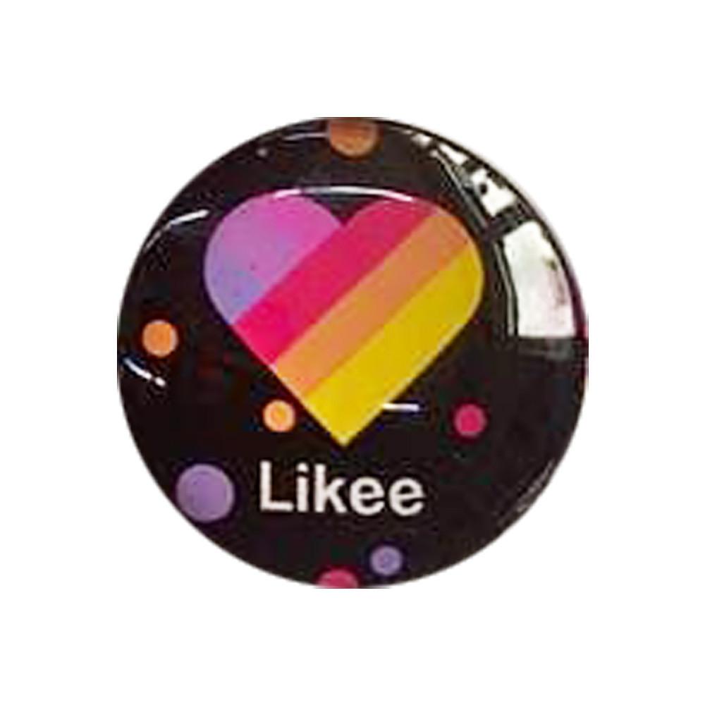 

Держатель для телефона Glass Logo Likee пузыри / Черный (163040)