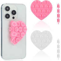 Держатель-присоска для телефона Double Side Silicone Heart