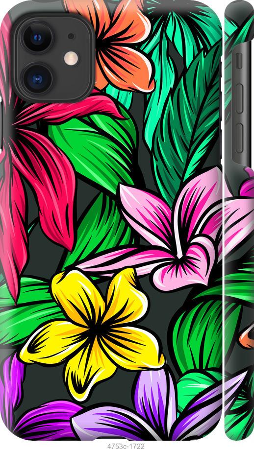 Чохол на iPhone 12 Mini Тропічні квіти 1