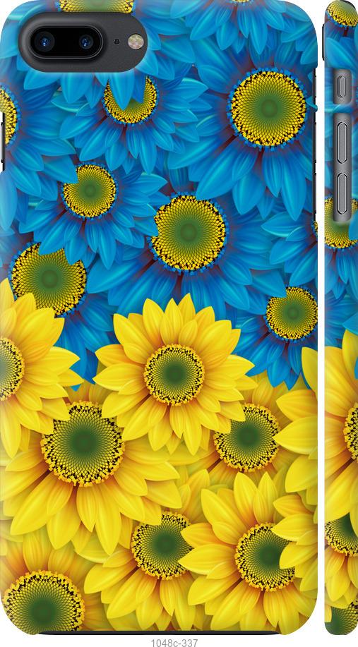Чохол на iPhone 8 Plus Жовто-блакитні квіти