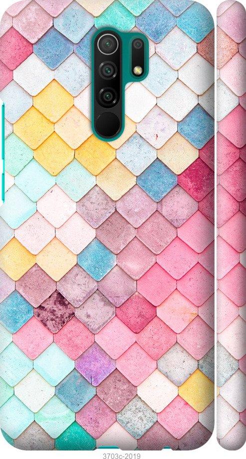 

Чехол на Xiaomi Redmi 9 Красочная черепица