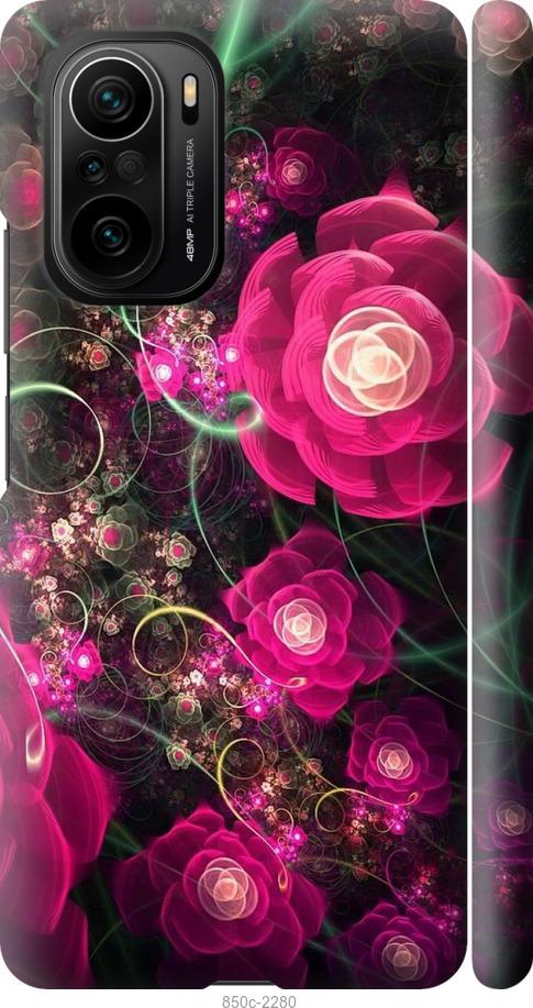 Чохол на Xiaomi Poco F3 Абстрактні квіти 3