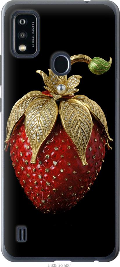 Чехол на ZTE Blade A51 Клубника v3