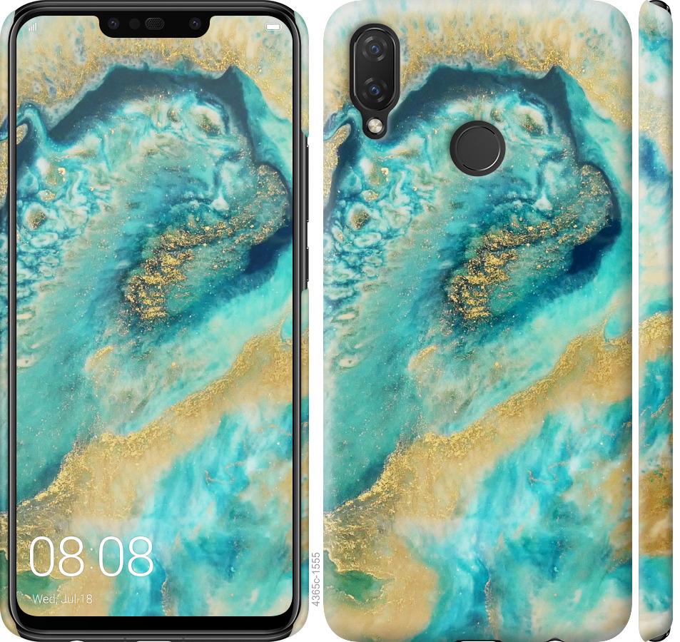 

Чохол на Huawei P Smart Plus Green marble
