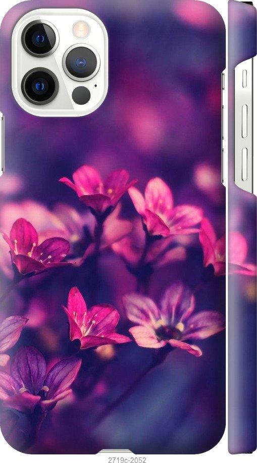 

Чехол на iPhone 12 Пурпурные цветы