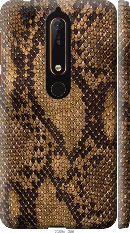 

Чехол на Nokia 6 2018 Змеиная кожа