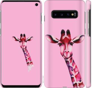 Чохол на Samsung Galaxy S10 Рожева жирафа