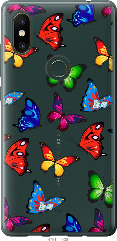 

Чехол на Xiaomi Mi Mix 2s Красочные мотыльки