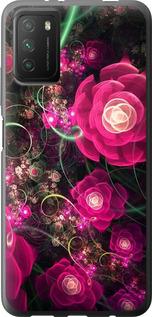 Чохол на Xiaomi Poco M3 Абстрактні квіти 3
