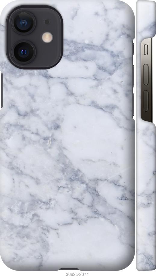 

Чохол на iPhone 12 Mini Блакитний мармур