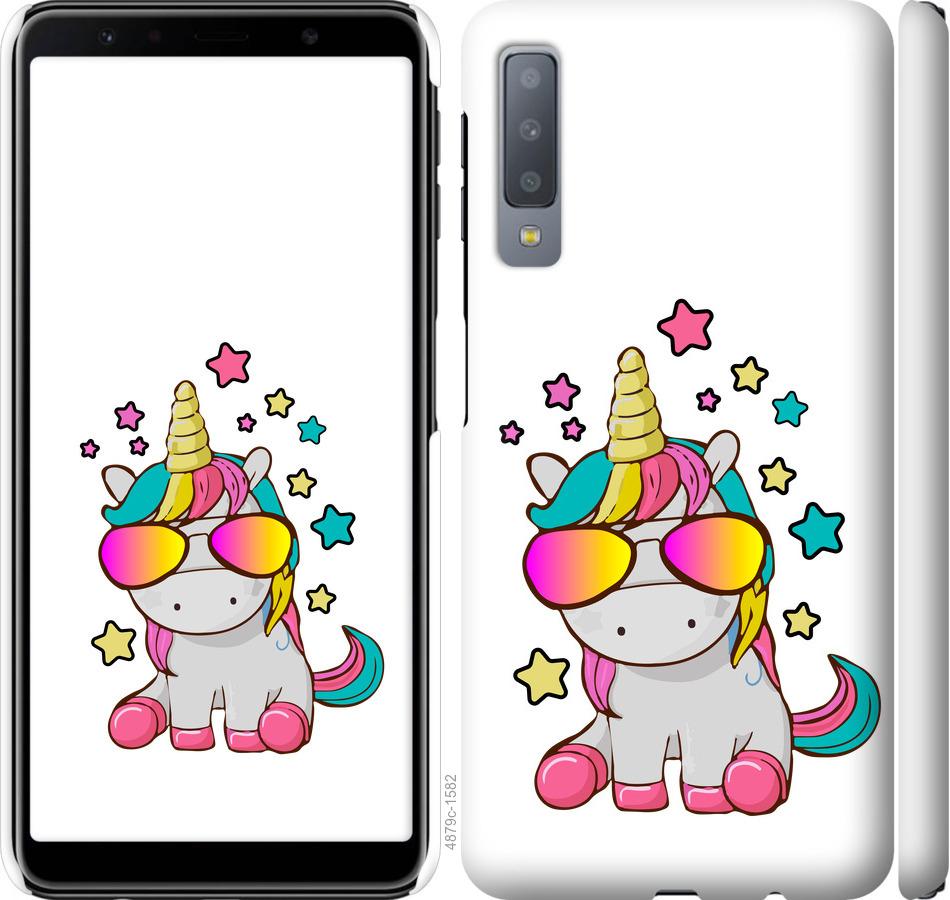 

Чехол на Samsung Galaxy A7 (2018) A750F Единорог в очках
