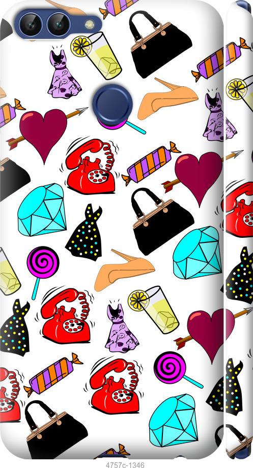 

Чехол на Huawei P Smart stickers