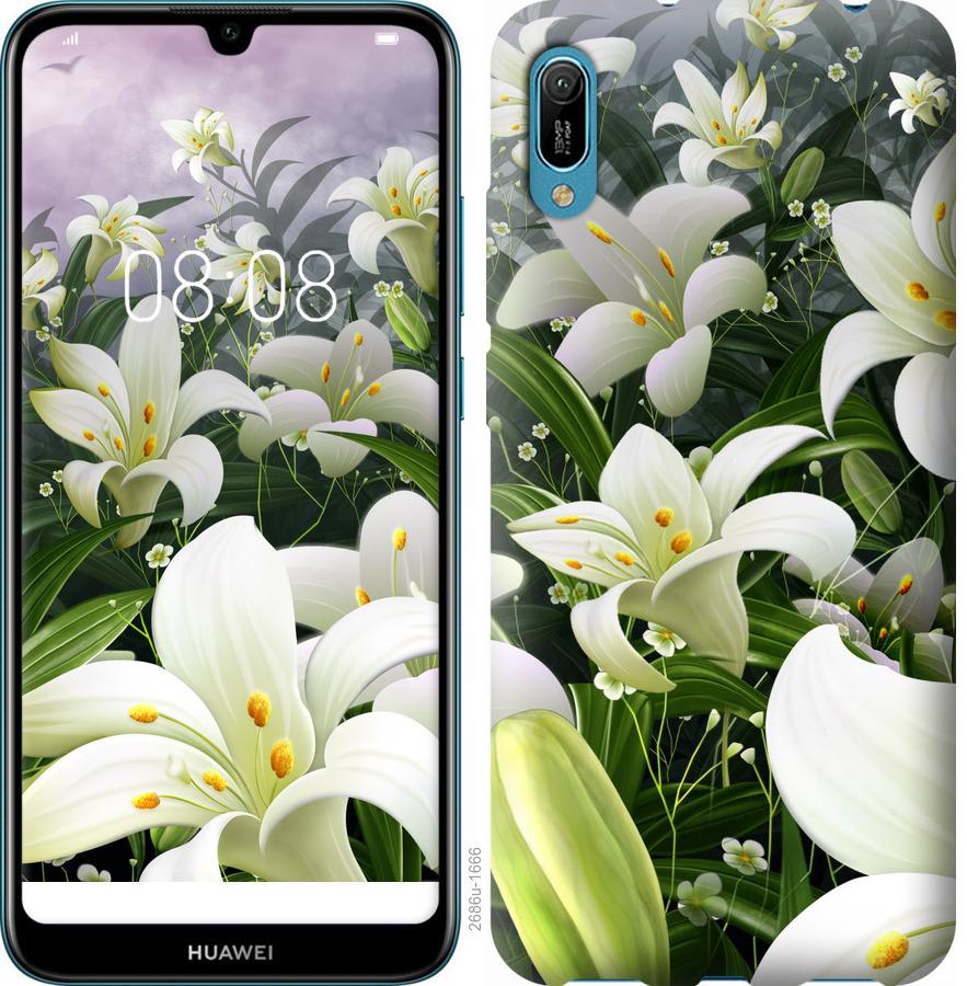 

Чохол на Huawei Y6 2019 білі лілії