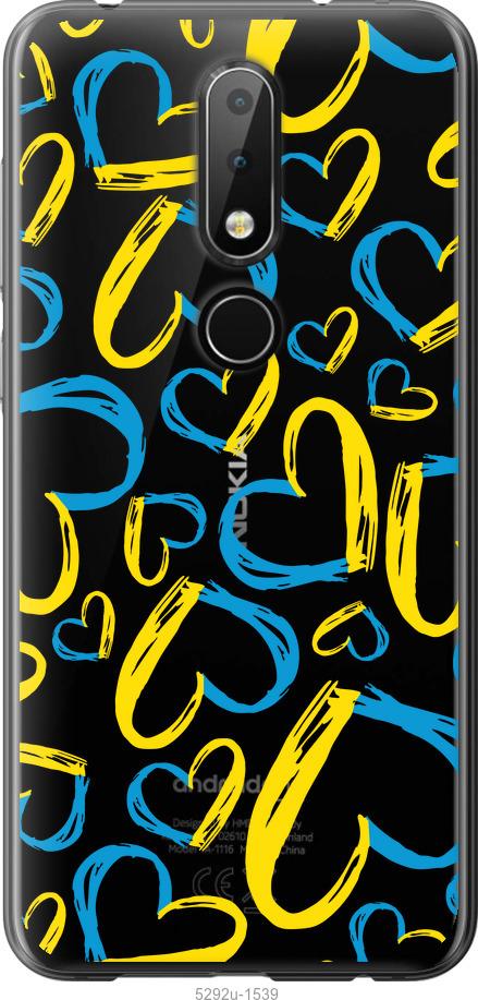 

Чехол на Nokia 6.1 Plus Сердца UA