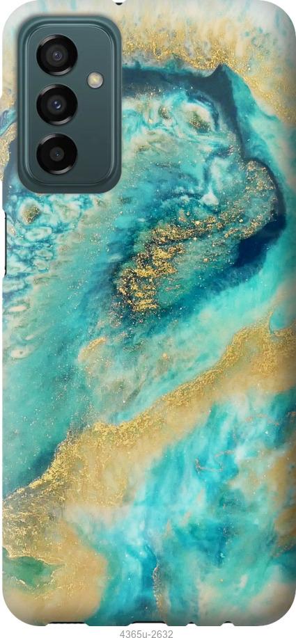 Чехол на Samsung Galaxy M13 M135 Green marble