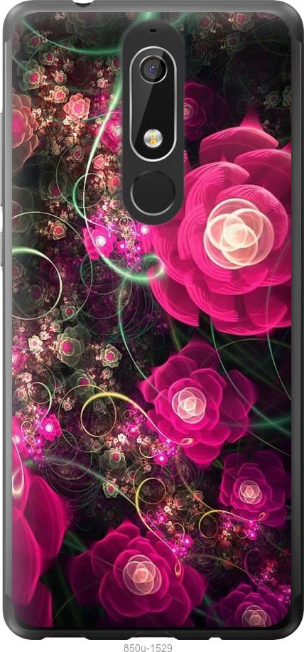

Чехол на Nokia 5.1 Абстрактные цветы 3