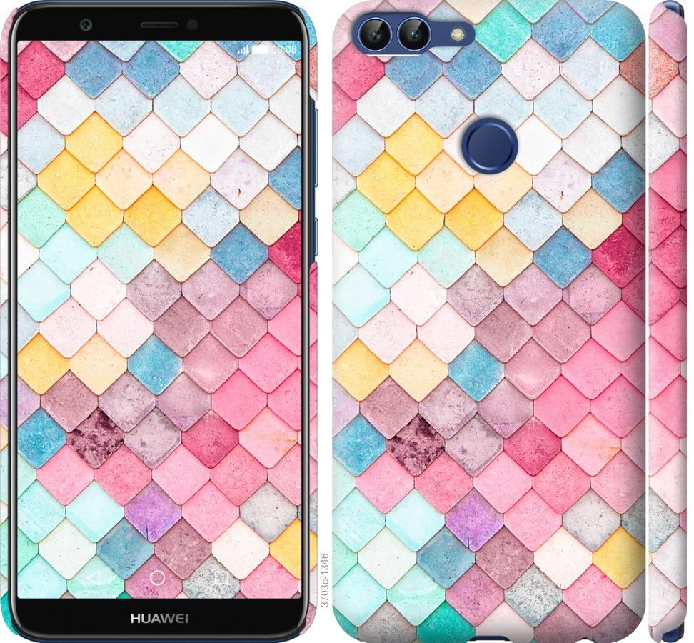 

Чехол на Huawei P Smart Красочная черепица