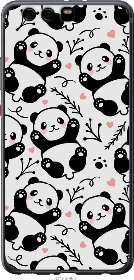 

Чехол на Huawei P10 Plus Панды