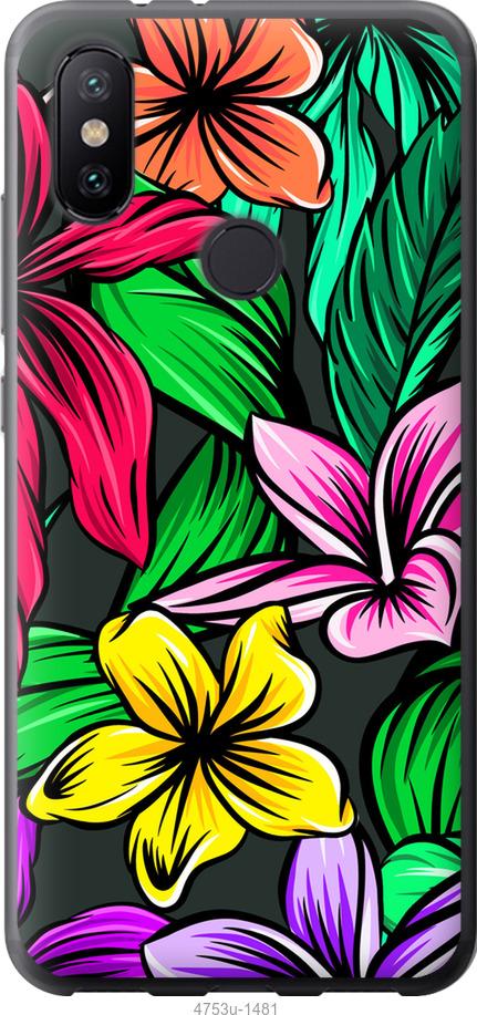 

Чохол на Xiaomi Mi Mix 3 Тропічні квіти 1