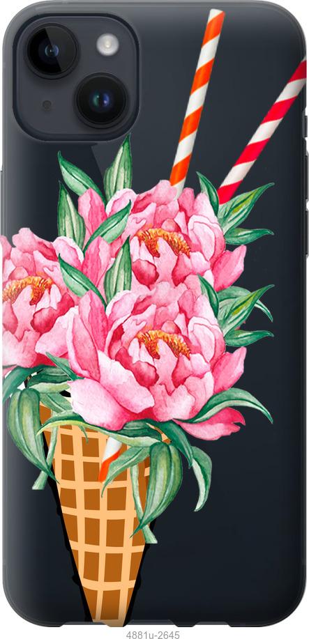 

Чохол на iPhone 14 Plus Морозиво-піони