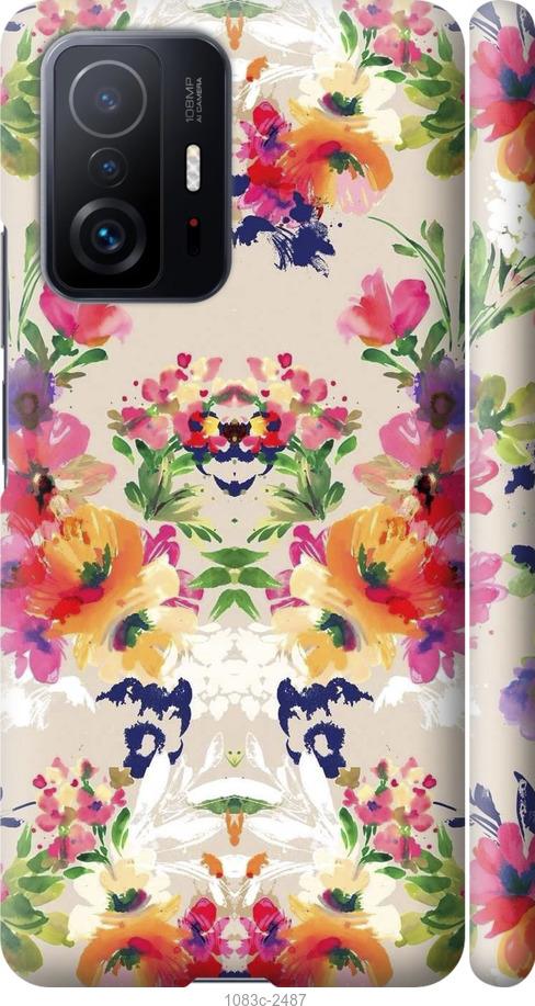 Чехол на Xiaomi 11T Цветочный узор