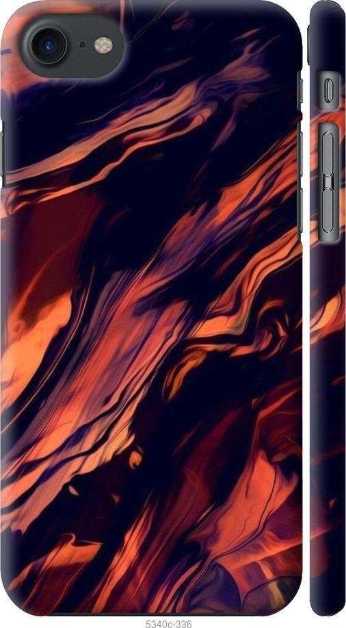 

Чехол на iPhone 7 Черно-оранжевая абстракция