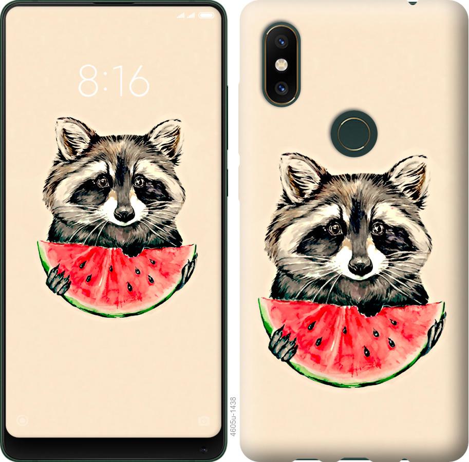 

Чехол на Xiaomi Mi Mix 2s Енотик с арбузом