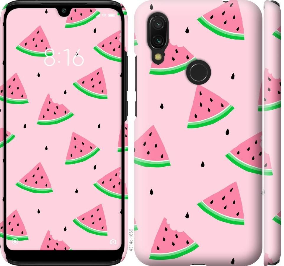 

Чехол на Xiaomi Redmi 7 Розовый арбуз