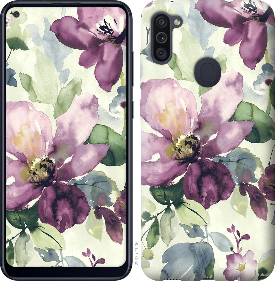 

Чохол на Samsung Galaxy A11 A115F Квіти аквареллю