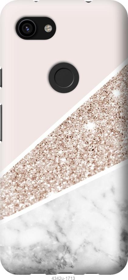 

Чехол на Google Pixel 3a XL Пастельный мрамор