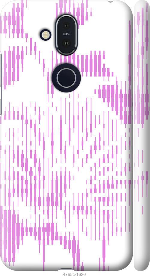 

Чехол на Nokia 8.1 Розовый бутон. Цветок. Pink Flower Bloom