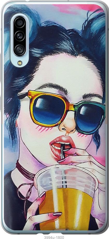 

Чехол на Samsung Galaxy A90 5G Арт-девушка в очках