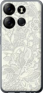 

Чохол на Tecno Spark Go 2023 BF7 Біле мереживо