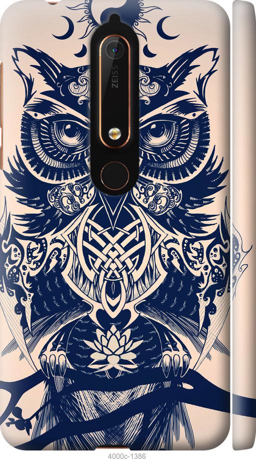 

Чехол на Nokia 6 2018 Узорчатая сова