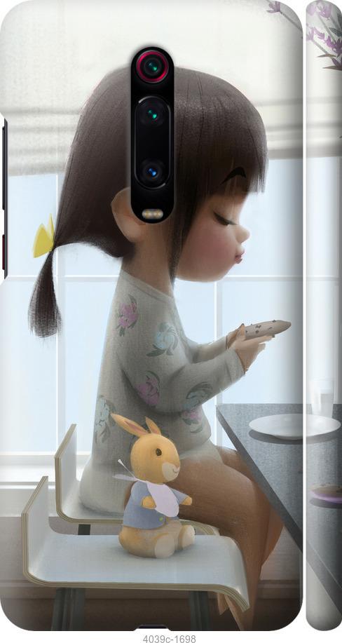

Чехол на Xiaomi Mi 9T Pro Милая девочка с зайчиком