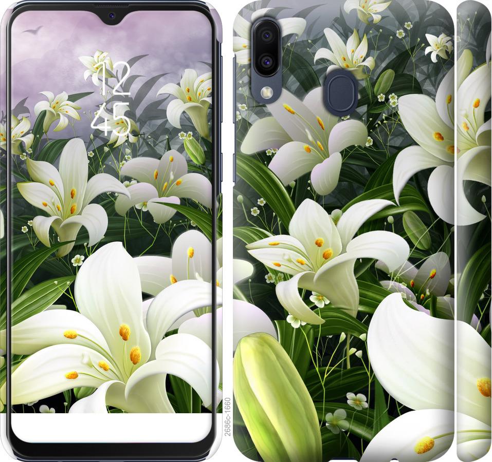 

Чохол на Samsung Galaxy M20 білі лілії